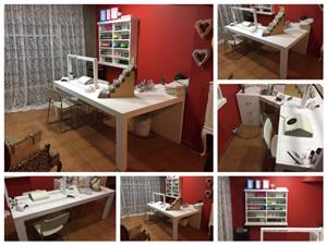 Manicure Station Farmhouse series 2100 combo - White stained
