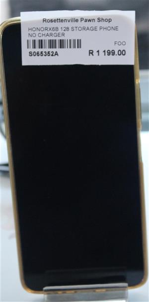 HONOR RX6B 128 STORAGE PHONE NO CHARGER S065352A