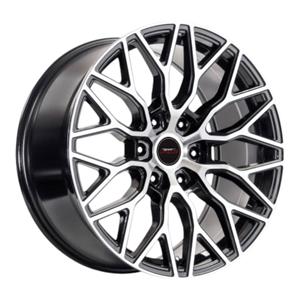 17″ A-Line Scar 5/120 Black Machine Face Alloy Wheels