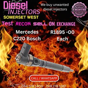 Mercedes C220 Bosch diesel injectors