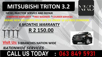 MITSUBISHI TRITON 3.2 DIESEL INJECTORS PHOENIX KWAZULU NATAL            