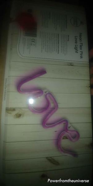 Neon love light decor