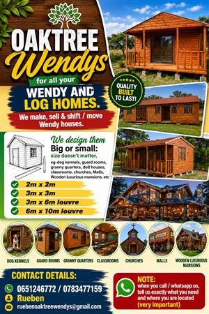Oaktree Wendys for all your wendy and log homes