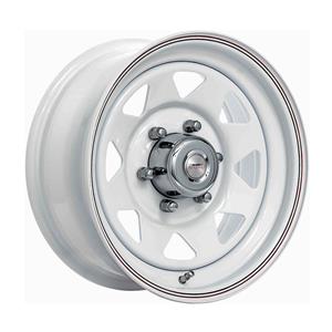 13' A-Line Spoke 4/100 White Steel Wheels