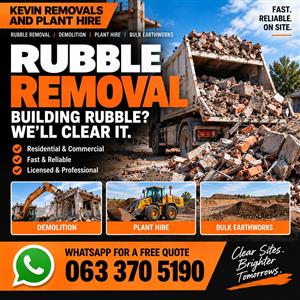 Demolition and rubble removal 