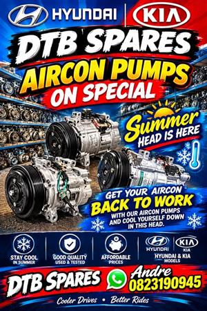 Hyundai and Kia Aircon pumps 