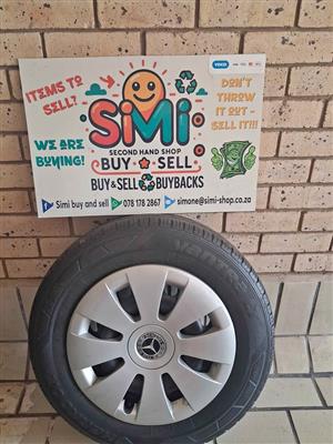 MERCEDES STEEL RIM + TYRE  204/65 R16C