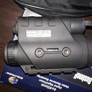 Night vision lens.  Equinox.  Bushnell.  4x40mm.  Vision Nocturne.  Brand new.  Never used.  (Bought for R6,000.  See price on box).  