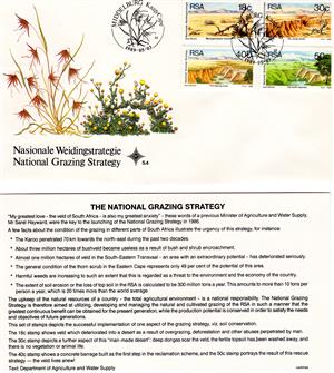 Commemorative Stamp & Envelope Set - National Grazing Strategy 1989
