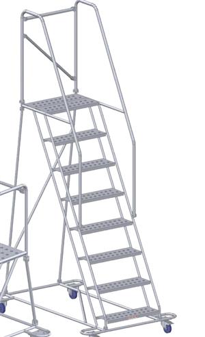 Castor & Ladder MOBILE SAFETY 10 STEP LADDER