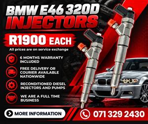 BMW E46 320D INJECTORS FOR SALE WITH WARRANTY INCLUDED 