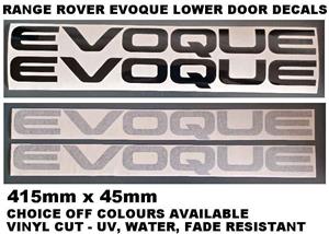 Range Rover Evoque stickers badges emblems