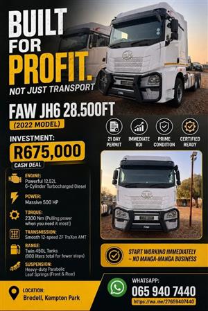 FAW 28.500FT 6x4 Truck