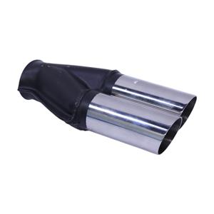 Stainless Steel Twin Off-Set 50mm Exhaust Tailpipe