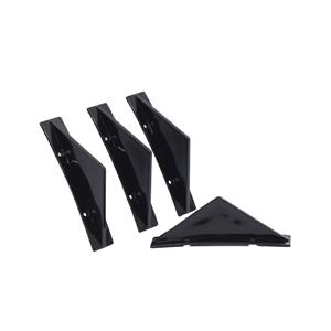 Unviersal Gloss Black Bumper Carnard Add-ons (4piece set)