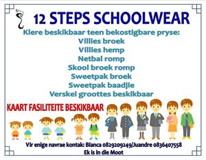 12 steps schoolwear