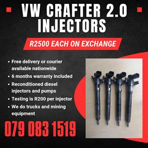 VW CRAFTER 2.0 INJECTORS FOR SALE WITH WARRANTY 