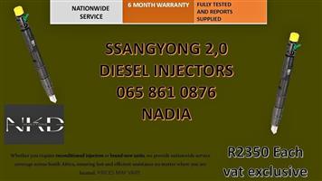SSANGYONG 2,0 DIESEL INJECTORS FOR SALE