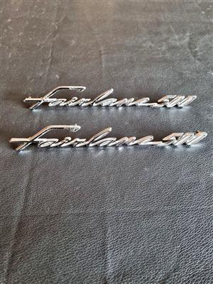 Ford Fairlane badge set.