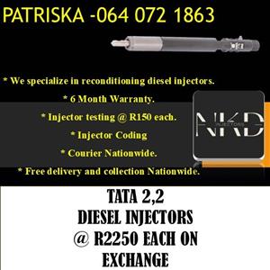 TATA 2,2 DIESEL INJECTORS FOR SALE