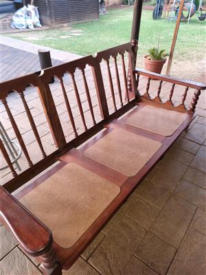 7 seater wooden couch set