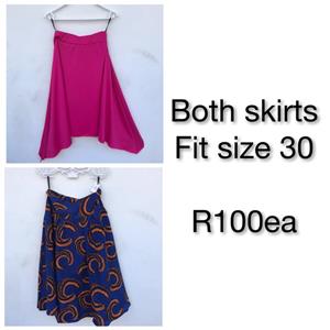 Pink and blue skirts for sale
