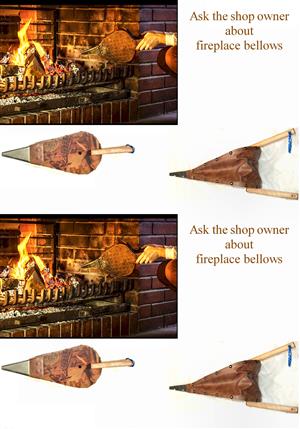 Fireplace bellows / Braai blaasbalke