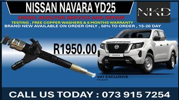 Nissan Navara yd25 Diesel Injectors 