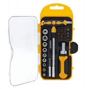 29 Piece Ratchet Screwdriver Socket Wrench Combination Set