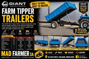 New Giant farm tipper trailers available