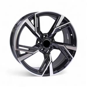 19″ DX421 5×112 Black Machine Lip Alloy Wheels