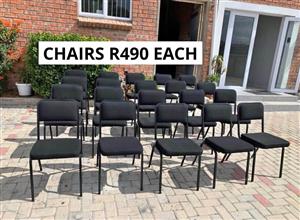 STACKABLE OFFICE CHAIRS