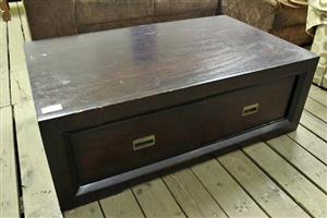 DARK BROWN COFFEE TABLE S066676C