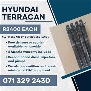 HYUNDAI TERRACAN INJECTORS FOR SALE WITH WARRANTY INCLUDED 