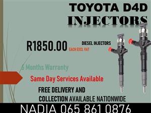 RELAIBLE DIESEL INJECTORS FOR SALE FOR TOYOTA D4D