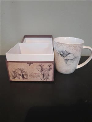 Kruger National Park "Magnificent Seven" Elephant Mug with Gift Box