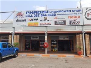 LAWNMOWERSHOP FOR SALE.PRICE INCLUDES ALL FIXED AND NON FIXED ASSETS.