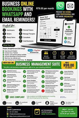 South African Appointment Booking Platform For Just 