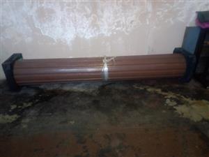 Garage door with hanging brackets without runners, very good condition. 