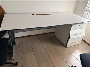 2 x White Desks with Drawers –   white desks with drawers. 