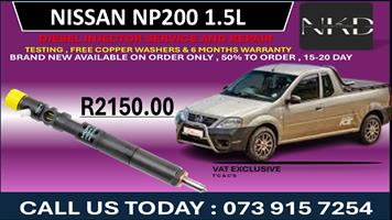 Nissan Np200 1.5L Diesel Fuel Injectors 