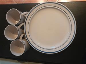 Vintage Corelle Classic Cafe Blue set.