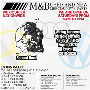 Wiring harness (Second Hand) Suitable for Audi A3-8V 1.0 TFSI Engine CHZB Petrol 2016-2020