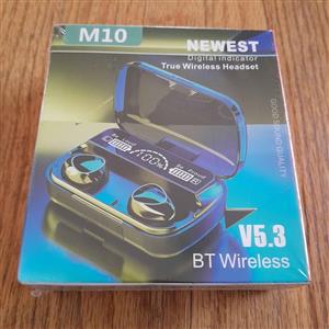  M10 True Wireless Bluetooth Earbuds (V5.3) with Digital Display 