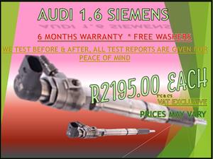 Audi Siemens 1.6 Diesel Injectors