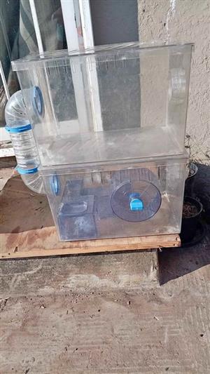 Two Tier Clear Villa for tiny Pets