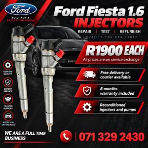FORD FIESTA 1.6 INJECTORS FOR SALE WITH WARRANTY INCLUDED 