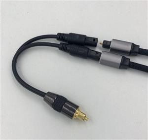 1*2 SPDIF Optical Audio Toslink Splitter Cable Digital Optical Splitter