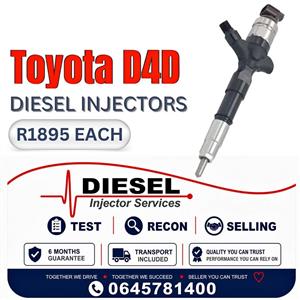 Toyota D4D Diesel Injectors for sale