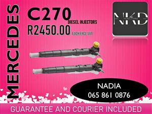 MERCEDES C270 DIESEL INJECTORS FOR SALE WITH 6 MONTHS WARRANTY